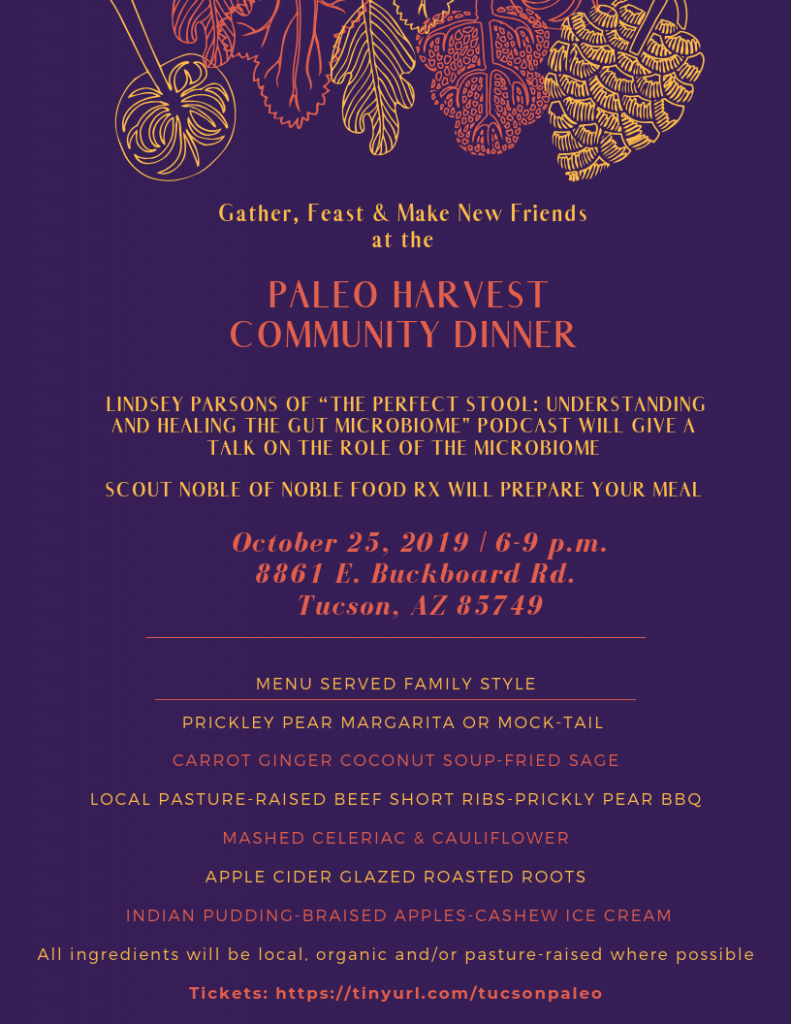 Paleo Harvest Community Dinner Poster