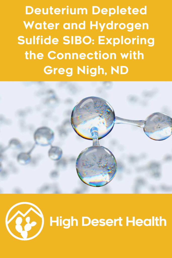 Deuterium Depleted Water and Hydrogen Sulfide SIBO: Exploring the Connection 