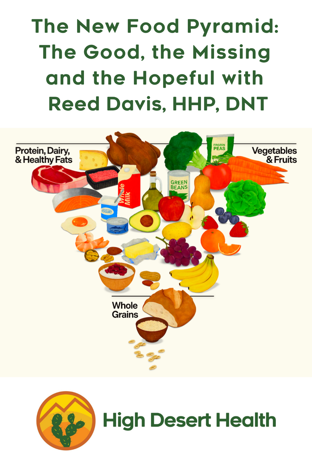 The New Food Pyramid: The good, the Missing and the Hopeful with Reed Davis, HHP, DNT